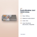 PASTA MODELAR JOVI 1000 G GRIS  - características principales