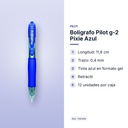 BOLÍGRAFO PILOT G-2 PIXIE AZUL - características principales