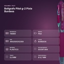 BOLÍGRAFO PILOT G-2 PIXIE BURDEOS - resumen de atributos