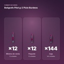 BOLÍGRAFO PILOT G-2 PIXIE BURDEOS - formato de venta: paquete de 12, caja de 144, palé de 864