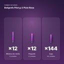 BOLÍGRAFO PILOT G-2 PIXIE ROSA - formato de venta: paquete de 12, caja de 144, palé de 864