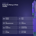 BOLÍGRAFO PILOT G-2 PIXIE VIOLETA  - resumen de atributos