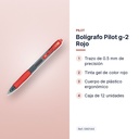BOLÍGRAFO PILOT G-2 ROJO - características principales