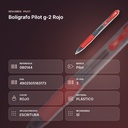 BOLÍGRAFO PILOT G-2 ROJO - resumen de atributos