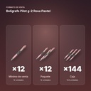 BOLÍGRAFO PILOT G-2 ROSA PASTEL - formato de venta: paquete de 12, caja de 144, palé de 864