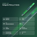 BOLÍGRAFO PILOT G-2 VERDE - resumen de atributos