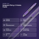 BOLÍGRAFO PILOT G-2 VIOLETA PASTEL - resumen de atributos