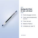 BOLÍGRAFO PILOT G-TEC-C4 AZUL - características principales