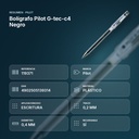 BOLÍGRAFO PILOT G-TEC-C4 NEGRO - resumen de atributos