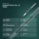 BOLÍGRAFO PILOT G-TEC-C4 VERDE - resumen de atributos