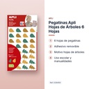 PEGATINAS APLI HOJAS DE ÁRBOLES 6 HOJAS - características principales