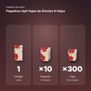 PEGATINAS APLI HOJAS DE ÁRBOLES 6 HOJAS - formato de venta: paquete de 10, caja de 300, palé de 10800