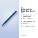 BOLÍGRAFO PILOT SUPER GRIP G AZUL - características principales