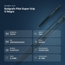 BOLÍGRAFO PILOT SUPER GRIP G NEGRO - resumen de atributos