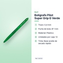 BOLÍGRAFO PILOT SUPER GRIP G VERDE  - características principales