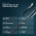 BOLIGRAFO ROLLER UNI-BALL JETSTREAM SPORT NEGRO - resumen de atributos