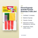 PINCEL ESPONJA GRANDE FORMAS DIVERSAS 3 UDS JOVI - características principales