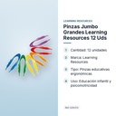 PINZAS JUMBO GRANDES LEARNING RESOURCES 12 UDS - características principales