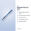 BOLÍGRAFO PILOT V5 AZUL  - características principales