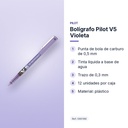 BOLÍGRAFO PILOT V5 VIOLETA - características principales