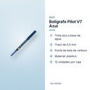 BOLÍGRAFO PILOT V7 AZUL - características principales