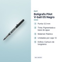 BOLÍGRAFO PILOT V-BALL 05 NEGRO - características principales