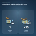 PLASTILINA JOVI GRANDE 72 AZUL CLARO 350 G - formato de venta: paquete de 15