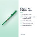 BOLÍGRAFO PILOT V-BALL 05 VERDE  - características principales