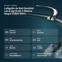 LATIGUILLO DE RED GEMBIRD CAT.6 UTP RJ45 3 METROS NEGRO COBRE 100% - resumen de atributos