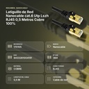 LATIGUILLO DE RED NANOCABLE CAT.6 UTP LSZH RJ45 0,5 METROS COBRE 100% - resumen de atributos