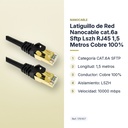 LATIGUILLO DE RED NANOCABLE CAT.6A SFTP LSZH RJ45 1,5 METROS COBRE 100% - características principales