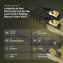 LATIGUILLO DE RED NANOCABLE CAT.6A UTP LSZH RJ45 3 METROS BLANCO COBRE 100% - resumen de atributos