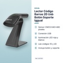 LECTOR CÓDIGO BARRAS 2D USB BOTÓN SOPORTE IGGUAL - características principales