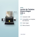 LECTOR DE TARJETAS AISENS NEGRO USB-C - características principales