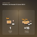 PLASTILINA JOVI GRANDE 72 CARNE 350 G - formato de venta: paquete de 15