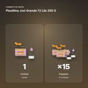 PLASTILINA JOVI GRANDE 72 LILA 350 G - formato de venta: paquete de 15