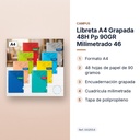 LIBRETA A4 GRAPADA 48H PP 90GR MILIMETRADO 46 - características principales