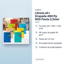 LIBRETA A5+ GRAPADA 48H PP 90G PAUTA 2,5MM - características principales