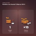 PLASTILINA JOVI GRANDE 72 MARRON 350 G - formato de venta: paquete de 15