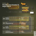 PLASTILINA JOVI GRANDE 72 NEGRO 350 G - resumen de atributos