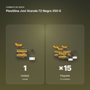 PLASTILINA JOVI GRANDE 72 NEGRO 350 G - formato de venta: paquete de 15