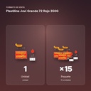 PLASTILINA JOVI GRANDE 72 ROJO 350G - formato de venta: paquete de 15