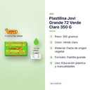 PLASTILINA JOVI GRANDE 72 VERDE CLARO 350 G - características principales