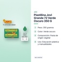 PLASTILINA JOVI GRANDE 72 VERDE OSCURO 350 G - características principales
