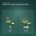 PLASTILINA JOVI GRANDE 72 VERDE OSCURO 350 G - formato de venta: paquete de 15