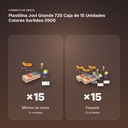 PLASTILINA JOVI GRANDE 72S CAJA DE 15 UNIDADES COLORES SURTIDOS 350G - formato de venta: paquete de 15