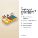 PLASTILINA JOVI  MEDIANA CAJA DE 15 SURTIDOS BÁSICOS - características principales