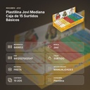PLASTILINA JOVI  MEDIANA CAJA DE 15 SURTIDOS BÁSICOS - resumen de atributos