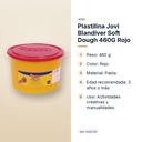 PLASTILINA JOVI BLANDIVER SOFT DOUGH 460G ROJO - características principales