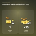 PLASTILINA JOVI GRANDE 72 AMARILLO CLARO 350 G - formato de venta: paquete de 15